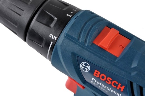 Wiertarko-wkrętarka akumulatorowa Bosch professional GSR 180-LI 2x2,0Ah + ładowarka AL 1820 CV + walizka